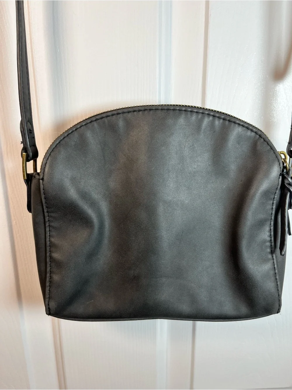 Universal Thread Faux Leather Distressed Small Satchel Crossbody Bag